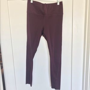 Burgundy Athleta leggings